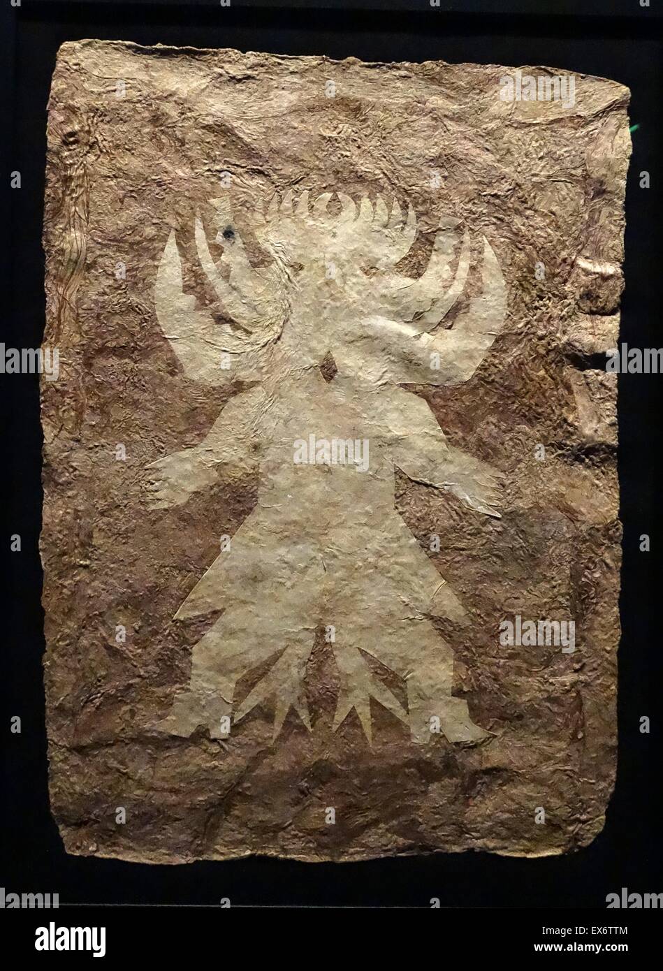 Carta idoli del Messico. Parte di una serie di carta idoli che illustrano una serie di icone dal diavolo per gli aspetti di natura. Dal Messico. Foto Stock