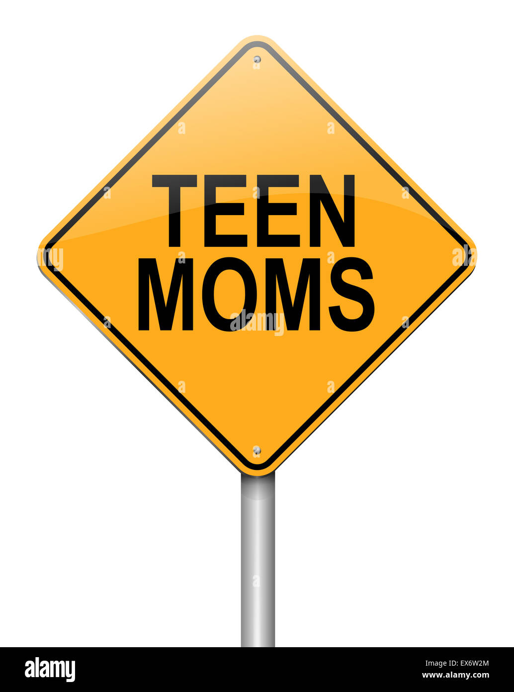 Teen mom concetto. Foto Stock