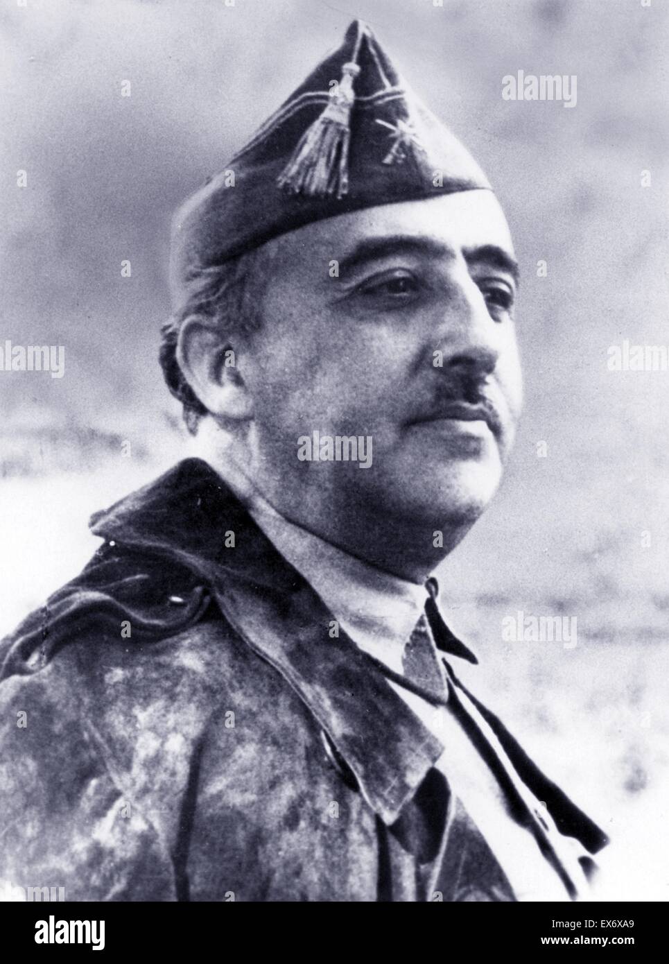 Francisco Franco 1892-1975. Generale Spagnolo e il dittatore di Spagna dal 1939 fino alla sua morte nel 1975 Foto Stock