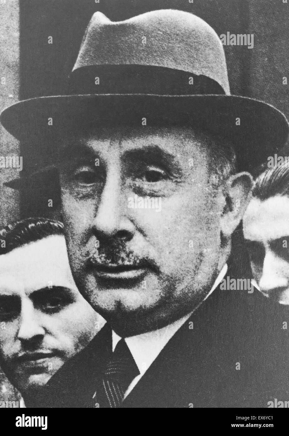 Juan Ventosa Calvell (Barcellona , 7 Marzo 1879 - Lausanne , 17 agosto 1959 ) Avvocato, economista e uomo politico . Egli è stato il ministro spagnolo delle finanze e alimentazione durante il regno di Alfonso XIII. Una delle più importanti figure del catalano regiona politico Foto Stock