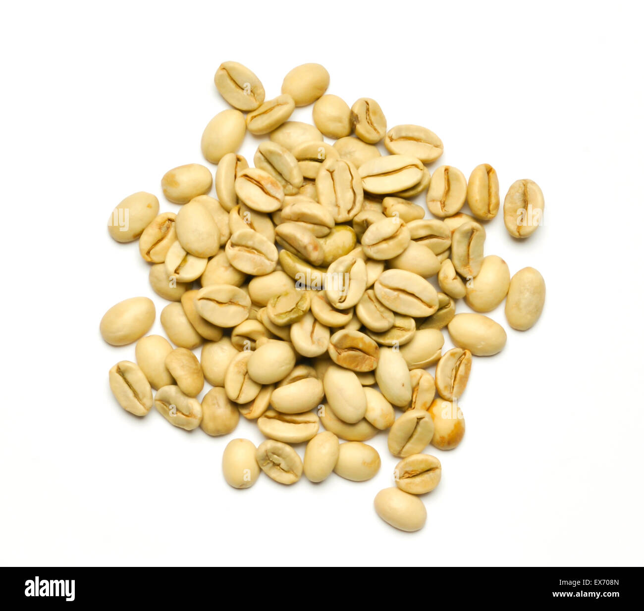 India Monsooned Malabar i chicchi di caffè Foto Stock