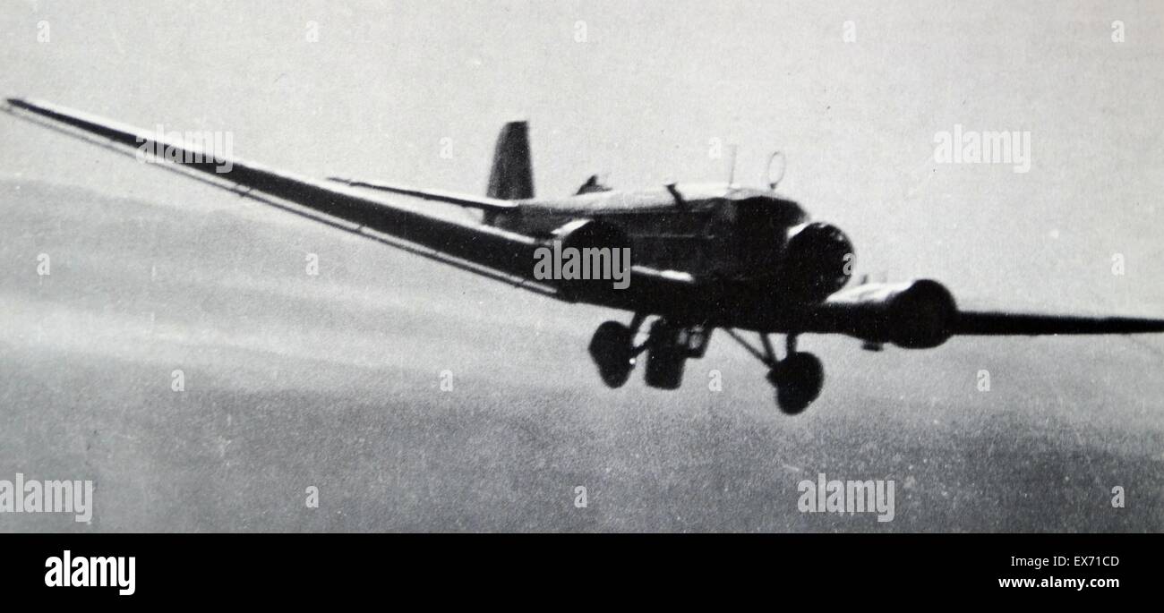Tedesco legione Condor, Junker 52 aerei durante la Guerra Civile Spagnola Foto Stock