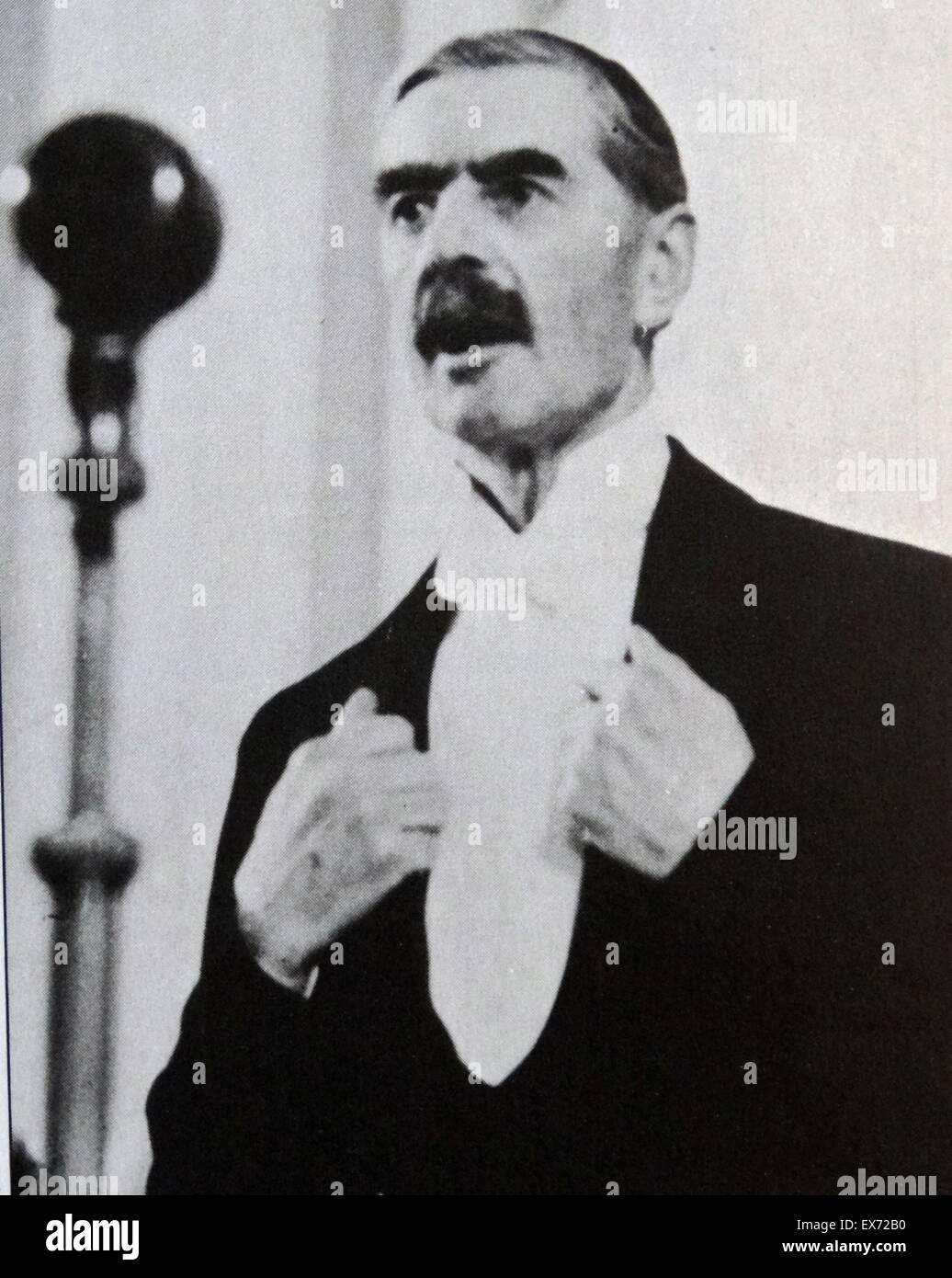 Arthur Neville Chamberlain (1869 - 9 Novembre 1940)British politico conservatore che ha servito come Primo Ministro del Regno Unito a partire dal maggio 1937 al maggio 1940. Foto Stock