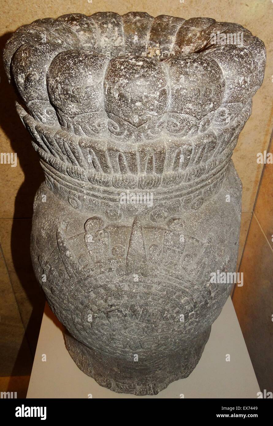 Offerta di pietra nave, azteca, annuncio 1300-1521 Foto Stock