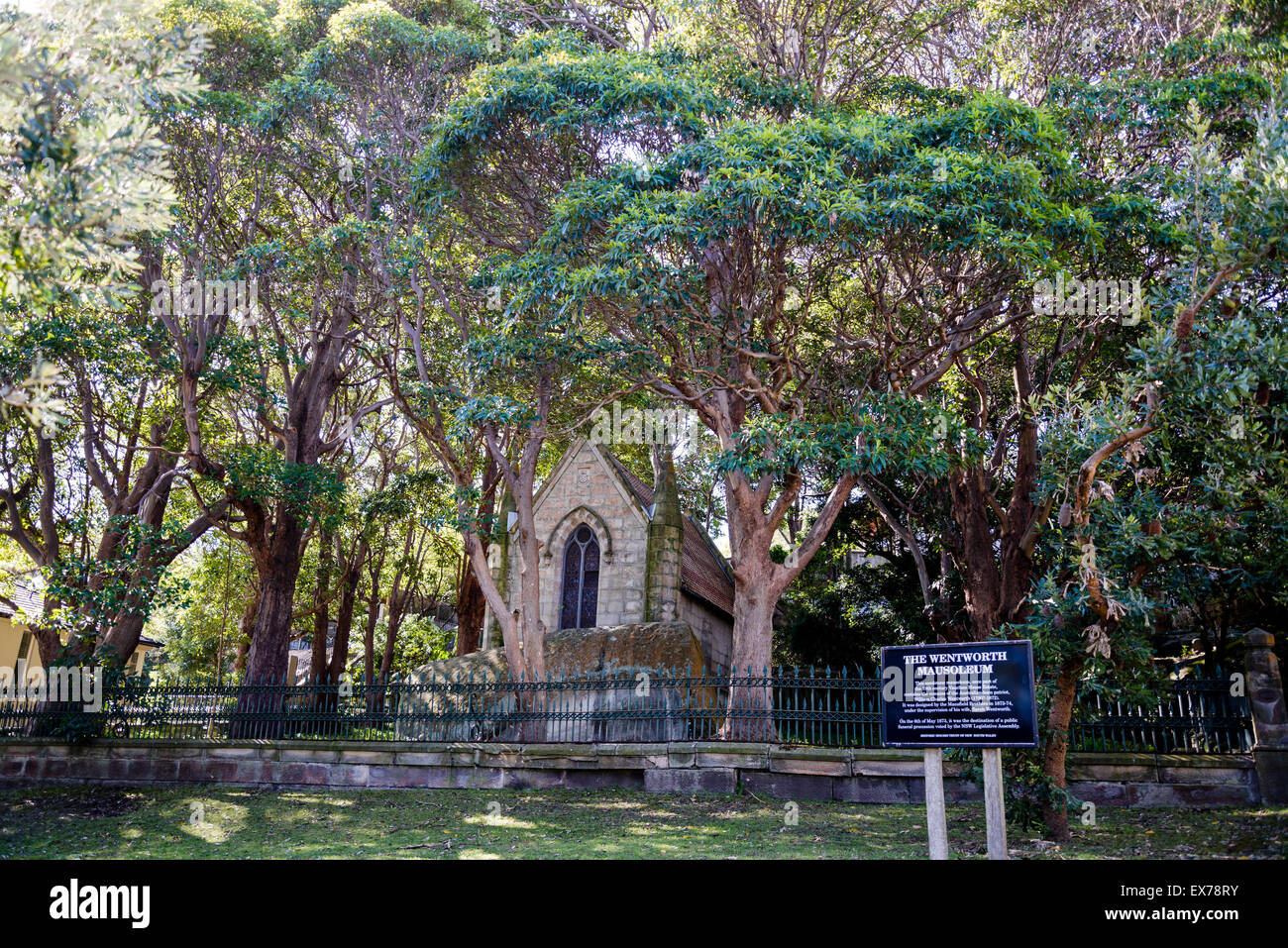 Wentworth Mausoleo, Sydney, Australia Foto Stock