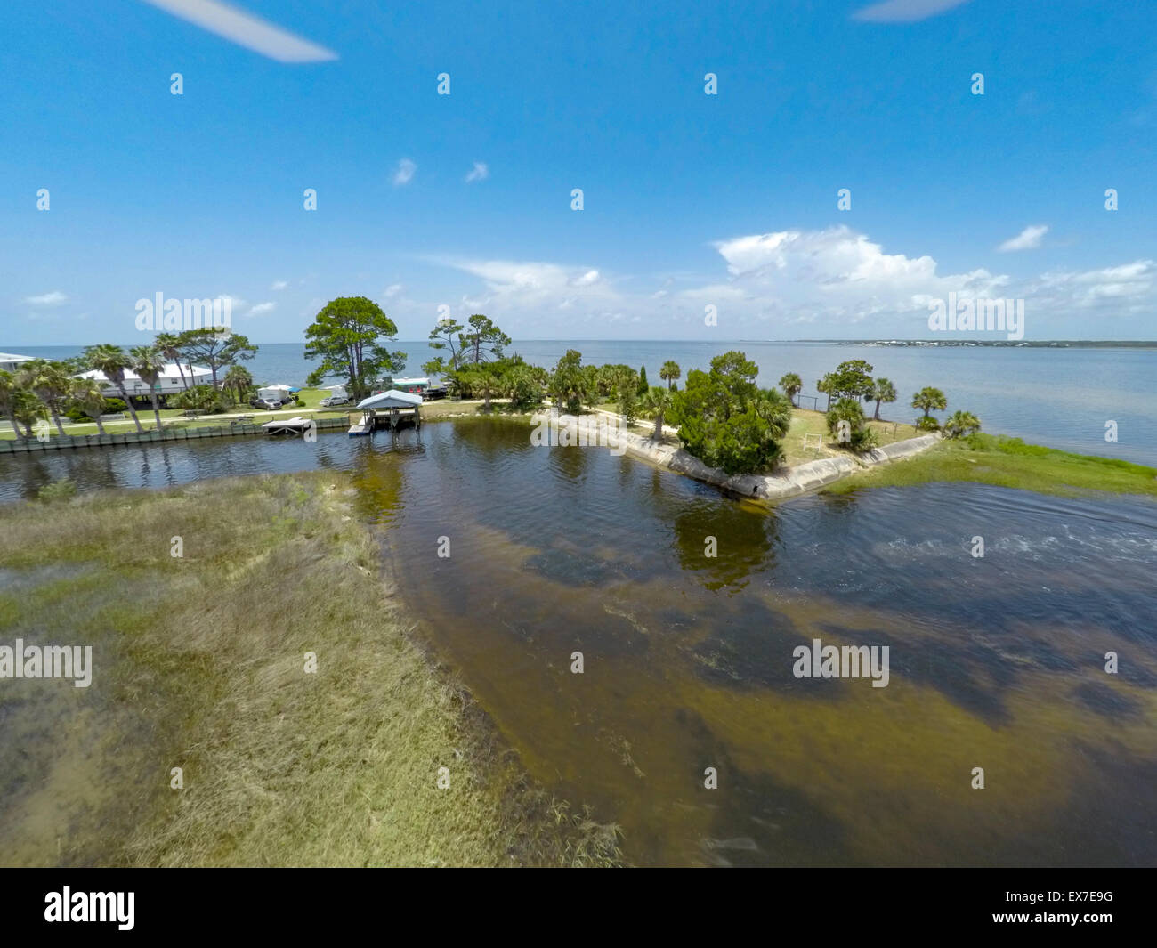 Dark Island, Big Bend acquatico Seagrasses preservare, Florida Foto Stock