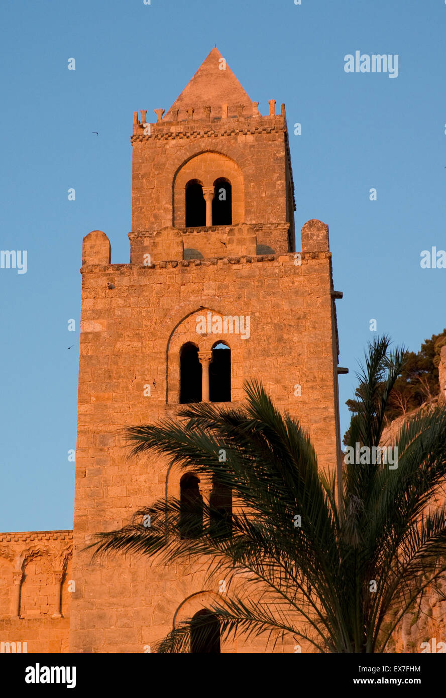 Cattedrale-basilica di Cefalù, Sicilia, Italia Foto Stock