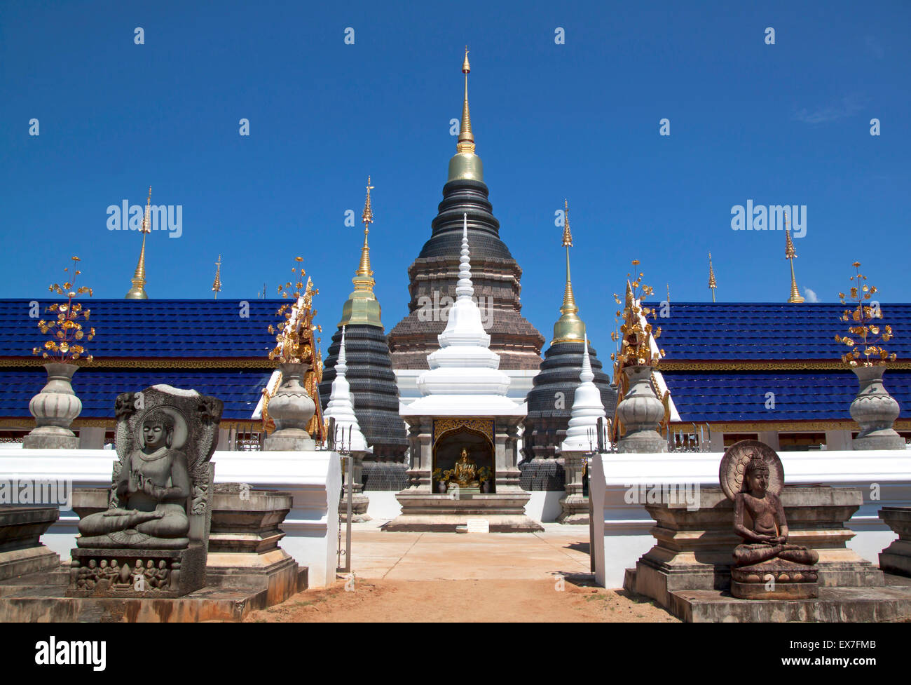 Wat Ban Den provincia di Chiangmai Thailandia santuario. Foto Stock