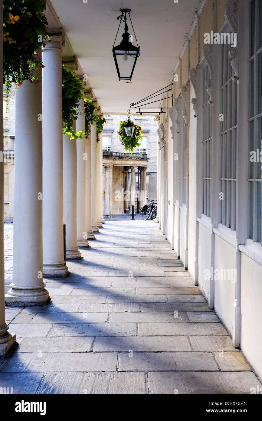 Colonnato Bath Street, Bath Somerset England Regno Unito Foto Stock