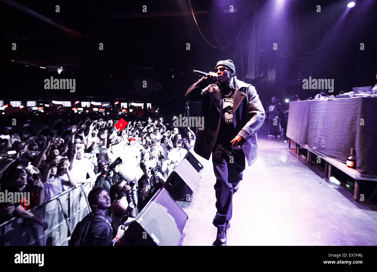 Mosca, Russia - 18 settembre, 2014 : Concerto del rapper famosi Earl Simmons noto come DMX alla Glavclub (ora Yotaspace) nightclub Foto Stock