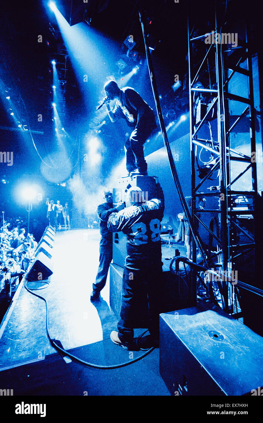 Mosca, Russia - 18 settembre, 2014 : Concerto del rapper famosi Earl Simmons noto come DMX alla Glavclub (ora Yotaspace) nightclub Foto Stock