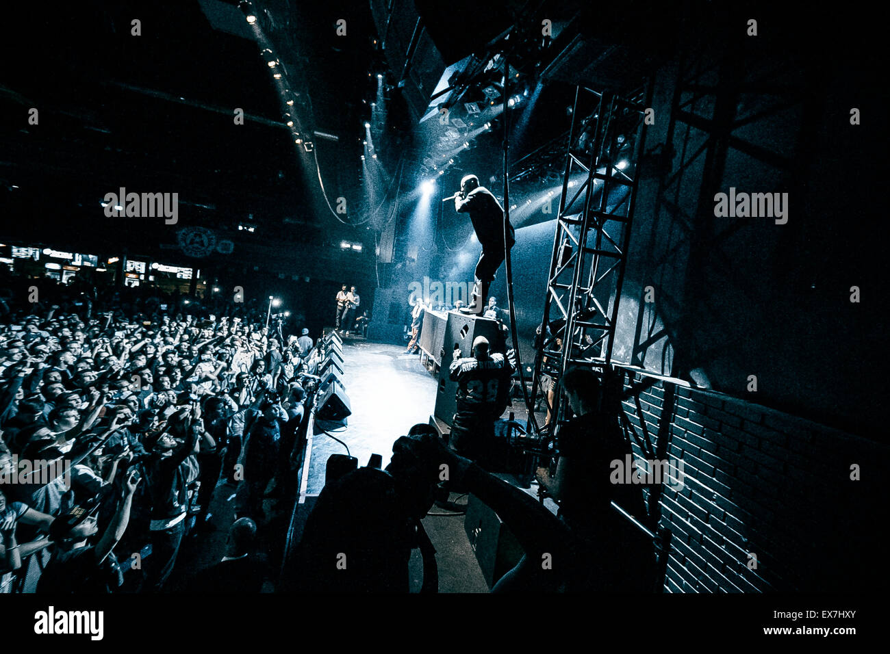 Mosca, Russia - 18 settembre, 2014 : Concerto del rapper famosi Earl Simmons noto come DMX alla Glavclub (ora Yotaspace) nightclub Foto Stock