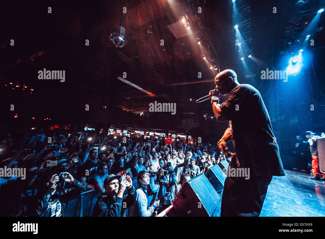 Mosca, Russia - 18 settembre, 2014 : Concerto del rapper famosi Earl Simmons noto come DMX alla Glavclub (ora Yotaspace) nightclub Foto Stock