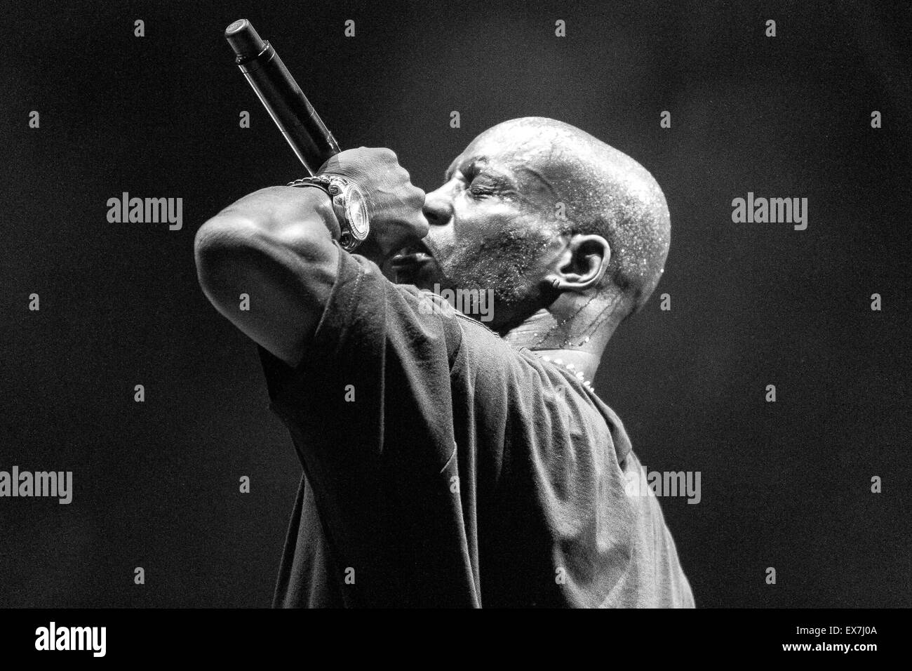 Mosca, Russia - 18 settembre, 2014 : Concerto del rapper famosi Earl Simmons noto come DMX alla Glavclub (ora Yotaspace) nightclub Foto Stock