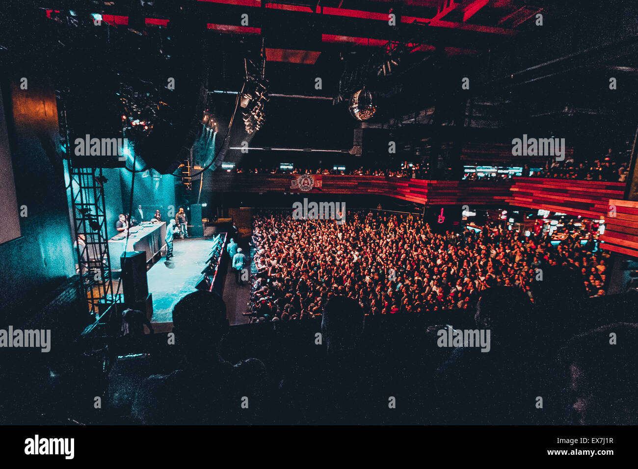 Mosca, Russia - 18 settembre, 2014 : Concerto del rapper famosi Earl Simmons noto come DMX alla Glavclub (ora Yotaspace) nightclub Foto Stock