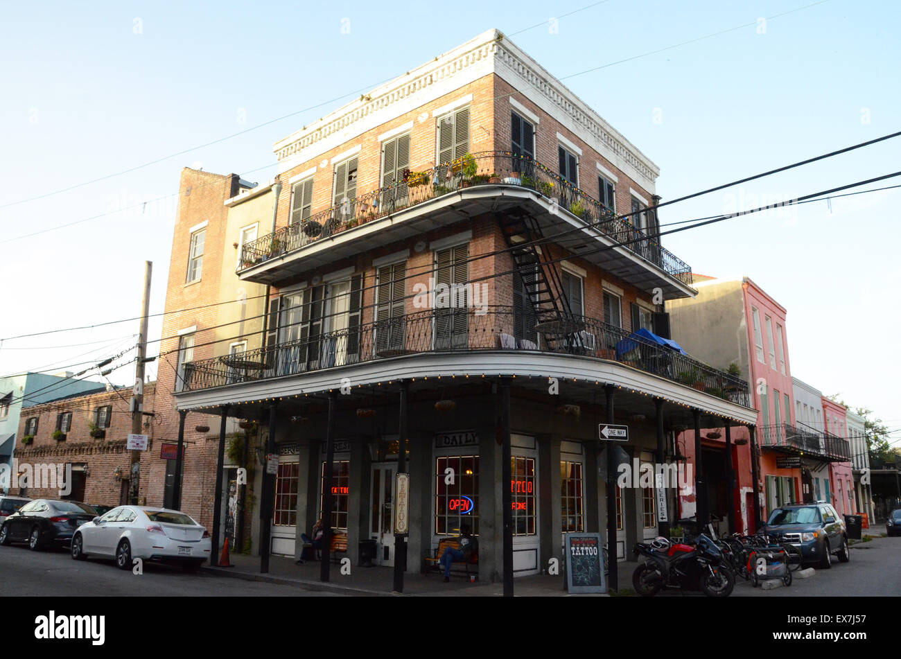 Francese st bar New Orleans Foto Stock