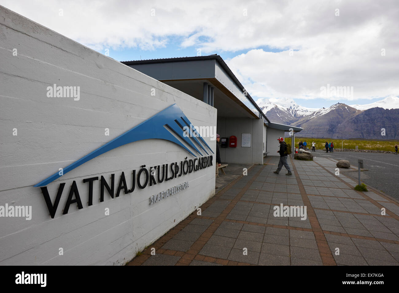 Vatnajokull parco nazionale del centro visitatori Islanda Foto Stock