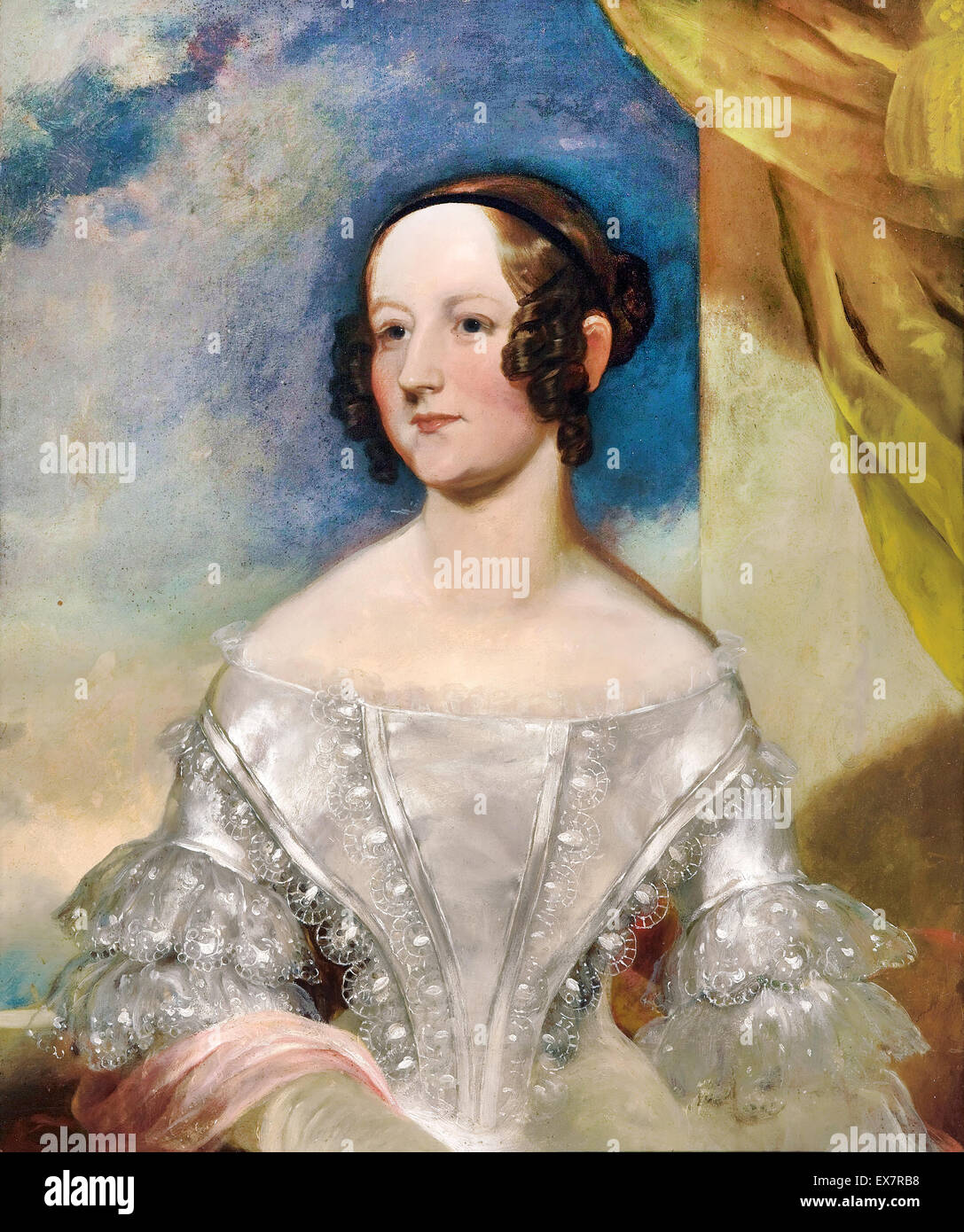 Henry Mundy, Mary Ann Raven. Metà 1840s. Olio su tela. Galleria d'Arte del South Australia, North Terrace, Australia. Foto Stock