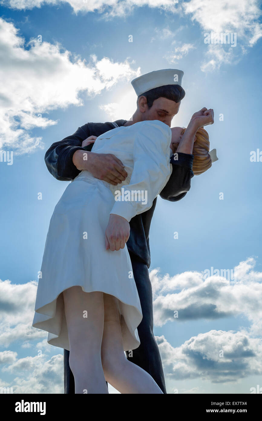 Resa incondizionata scultura a San Diego, California Foto Stock