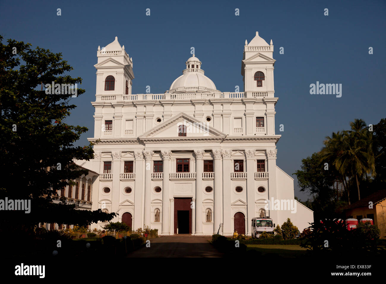 Chiesa di San Gaetano in Old Goa vicino a Panaji o Panjim, Goa, India, Asia Foto Stock