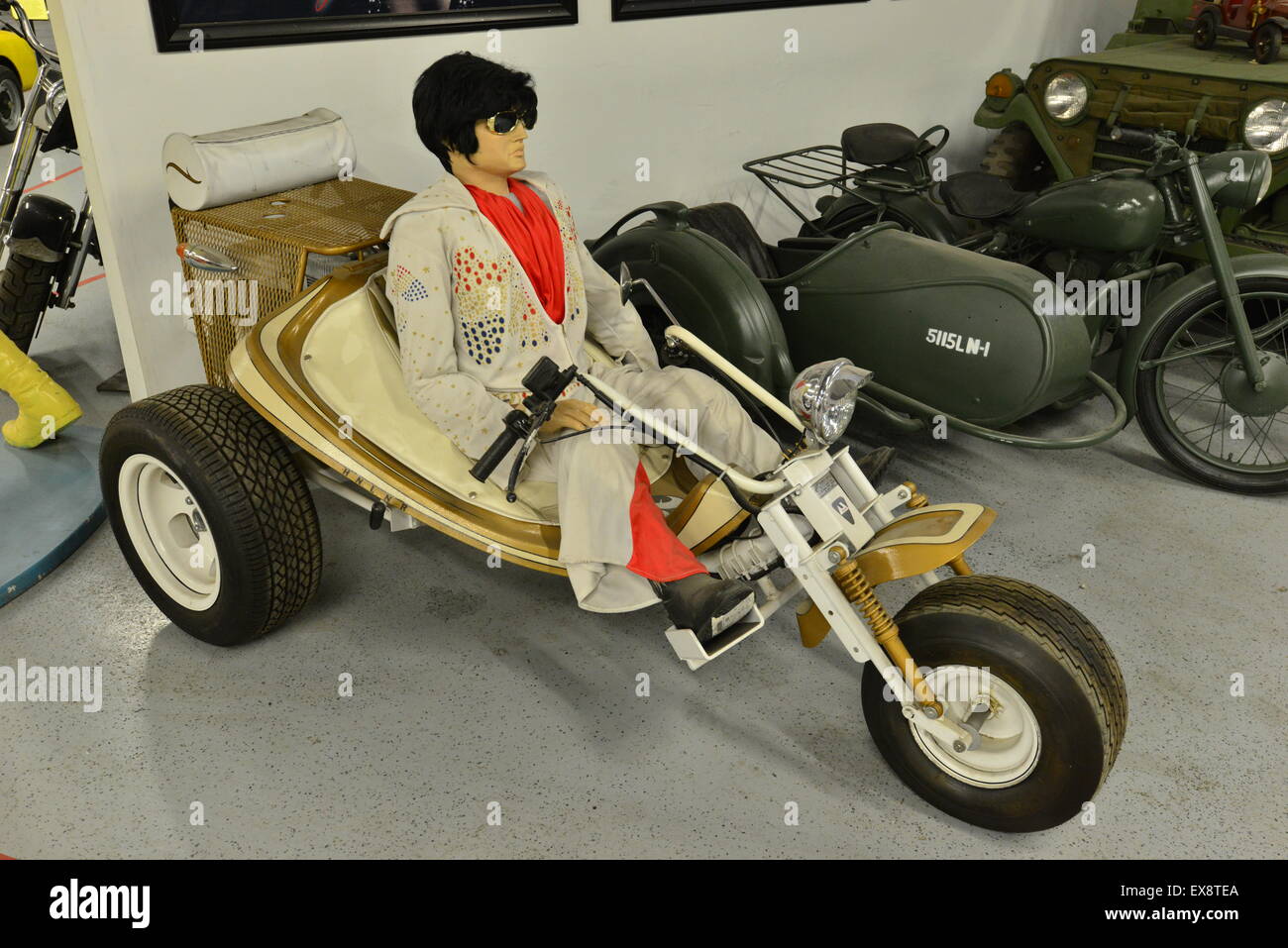 Elvis Presley Trike ad un museo in America Foto Stock