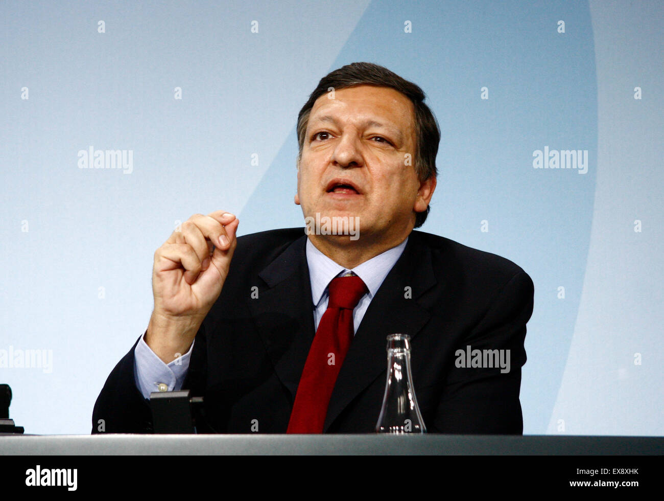 Jose Manuel Barroso - G20-Vorbereitungsgipfel/ G20 Preporatory vertice, Bundeskanzleramt/ Chanclery, 22. Februar 2009, Berlin-Tie Foto Stock