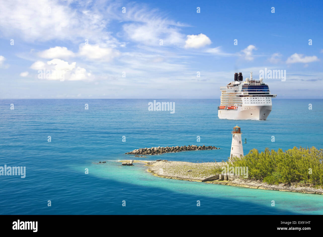 Lussuosa nave da crociera Foto Stock