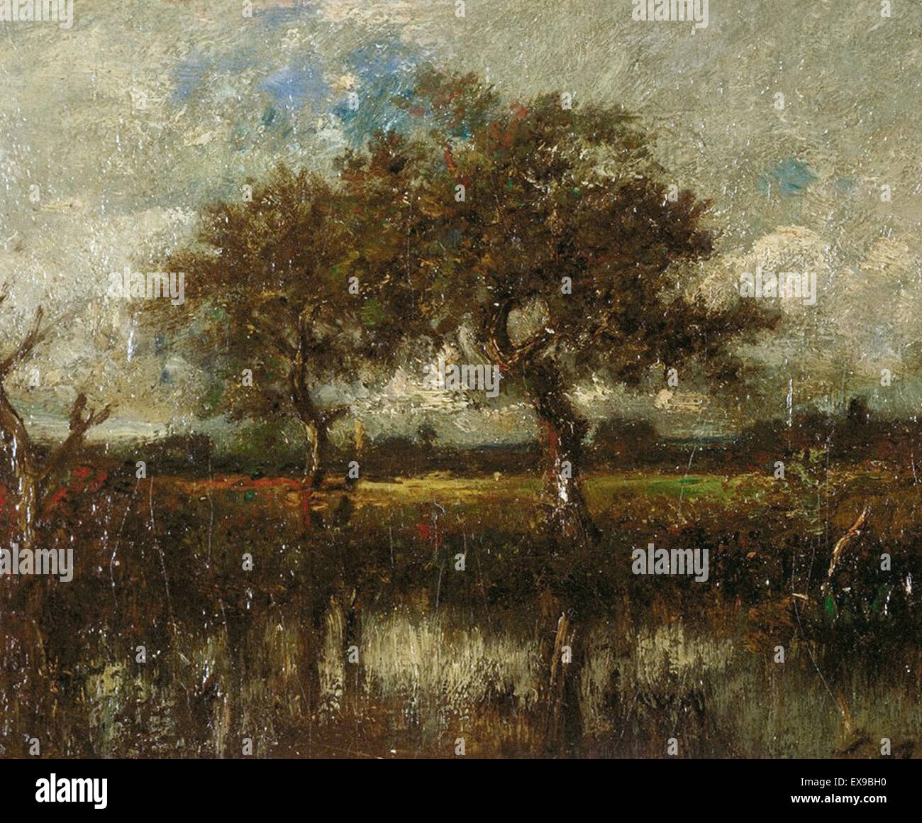 Jules Dupré paesaggio Foto Stock