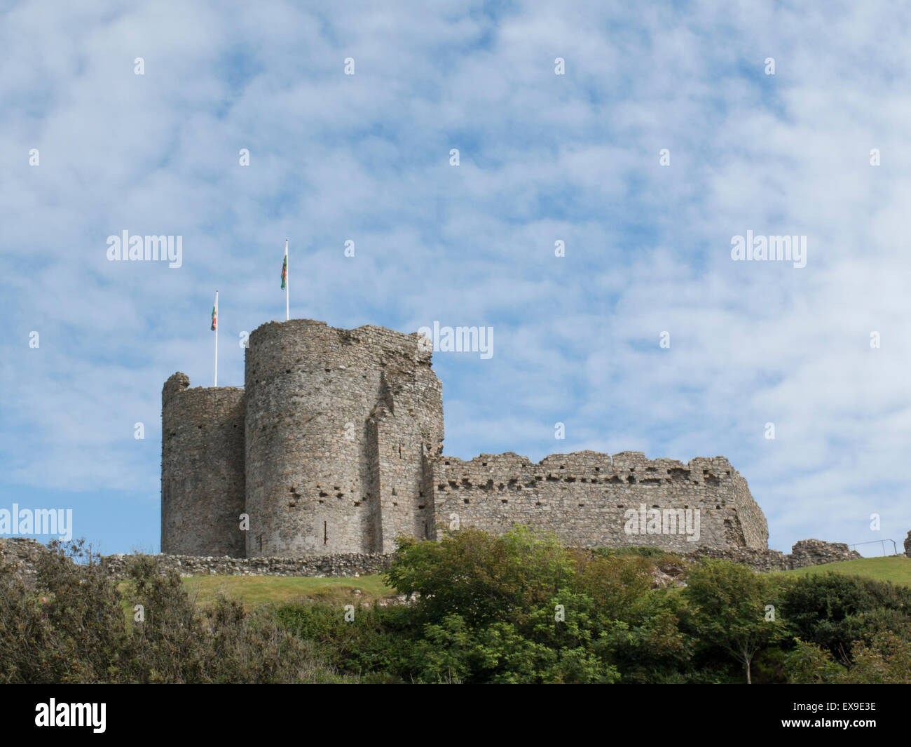 Criccieth Castle, Criccieth, Galles del Nord, Regno Unito Foto Stock