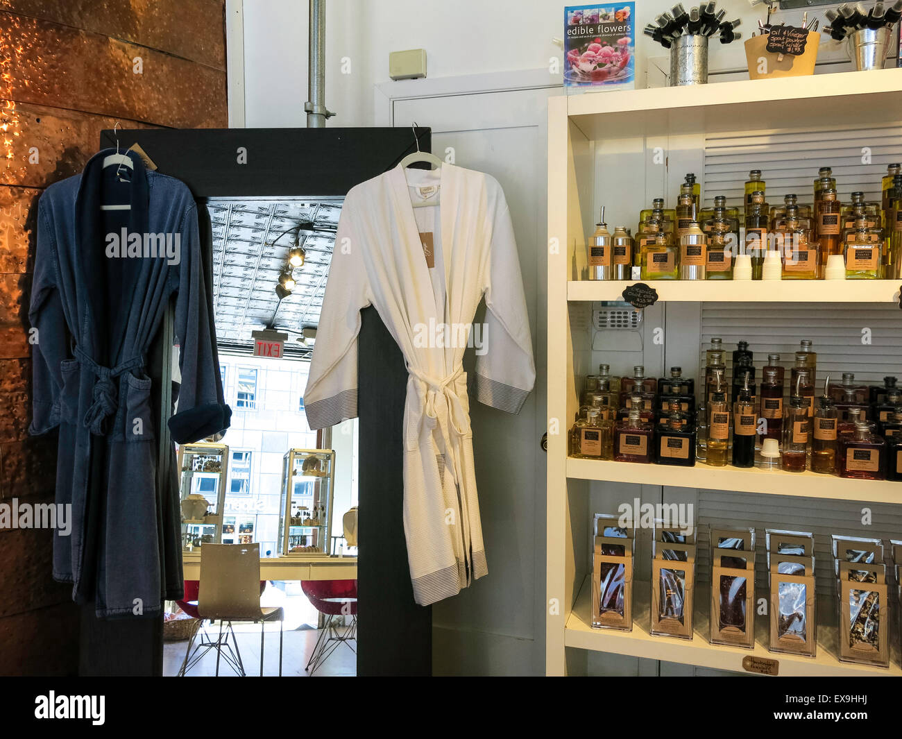 Azienda negozio di dolciumi, South Street Seaport Historic District, NYC Foto Stock