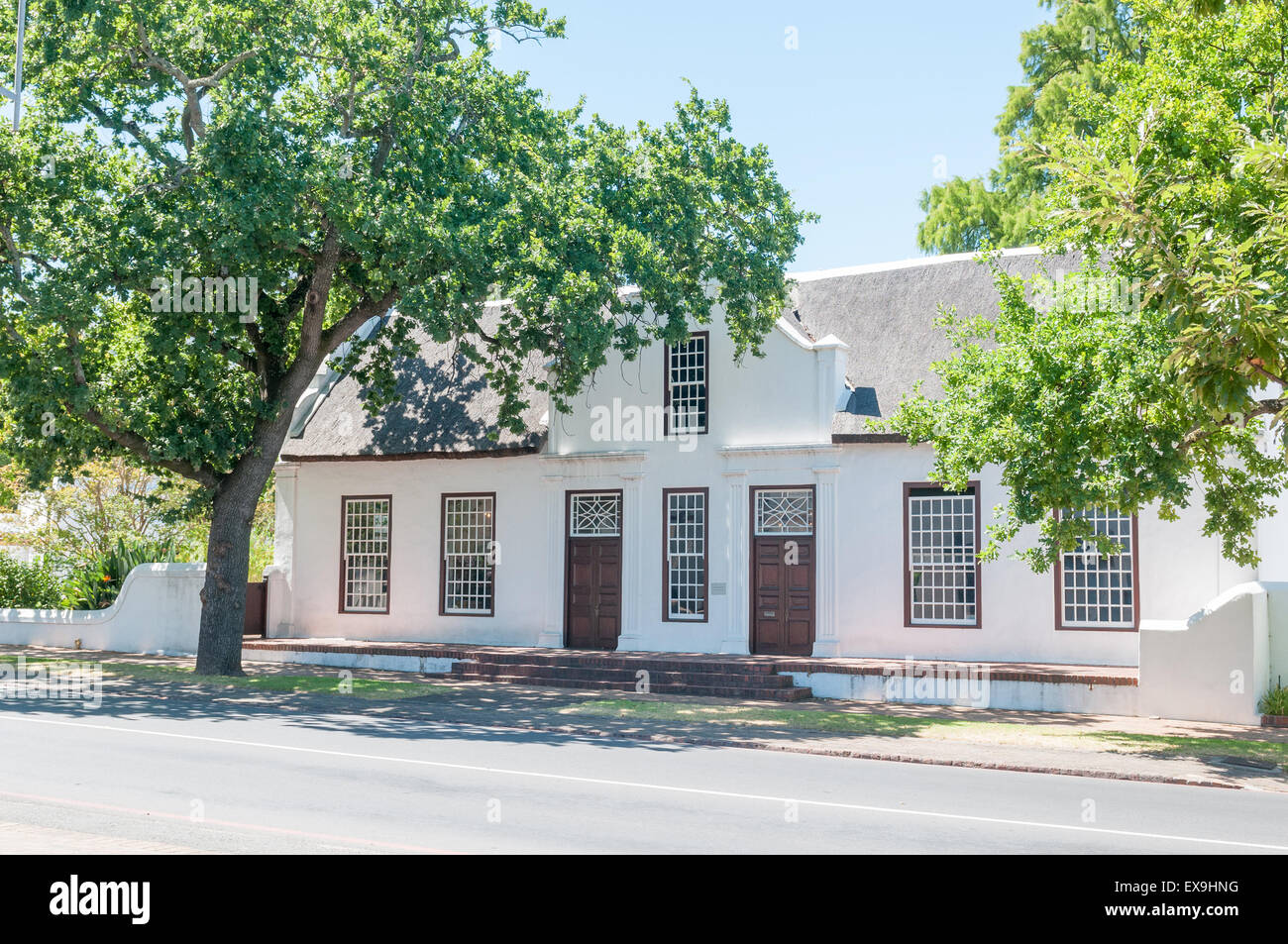 Edificio storico a Stellenbosch nella provincia del Capo occidentale del Sud Africa Foto Stock