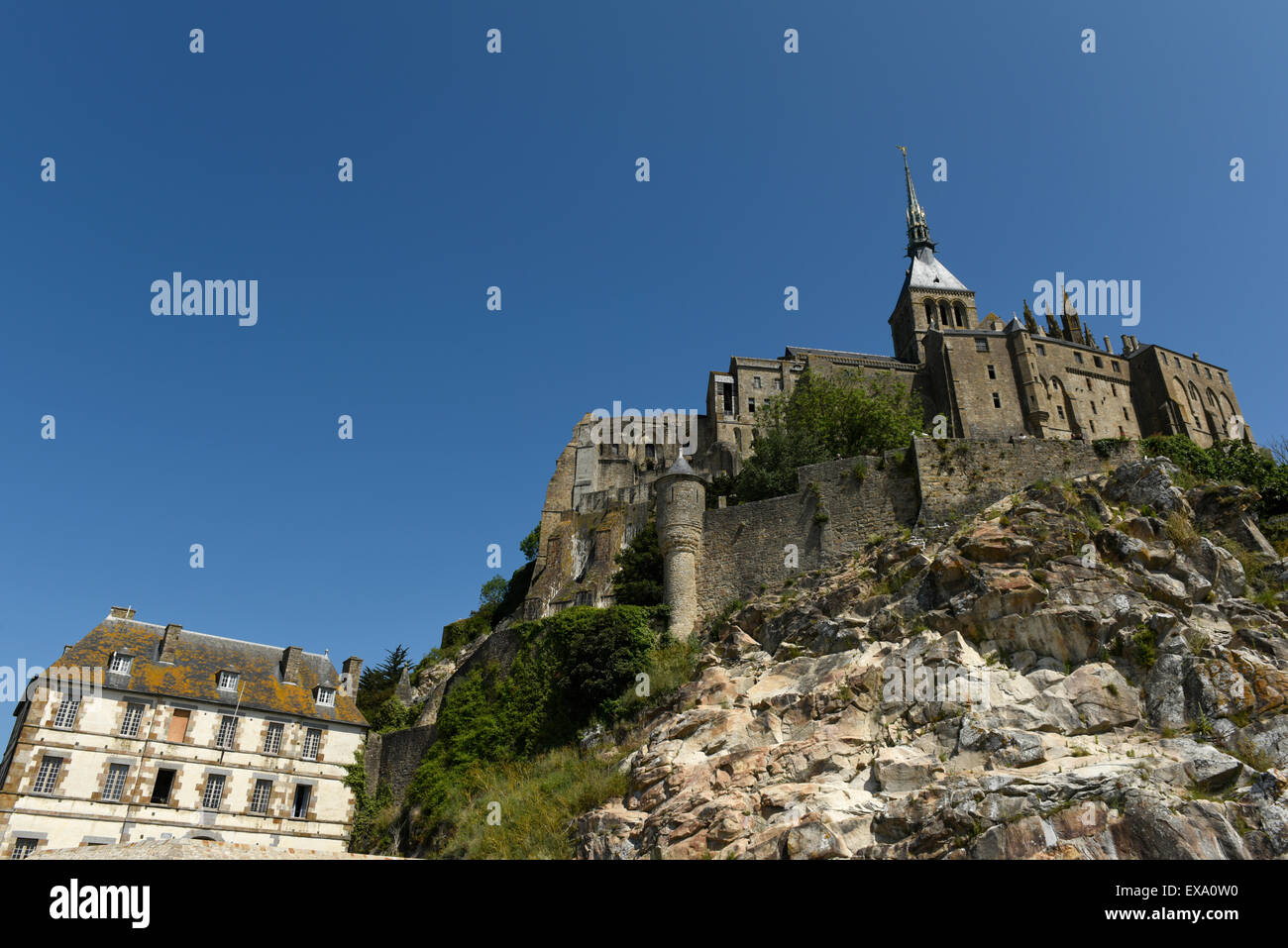 Mont St Michel, Normandia, Francia Foto Stock