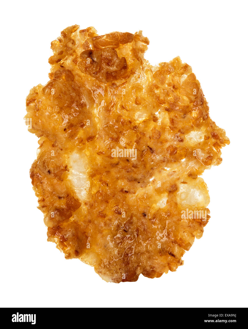 Fiocchi, cereali per la colazione isolati su sfondo bianco Foto Stock