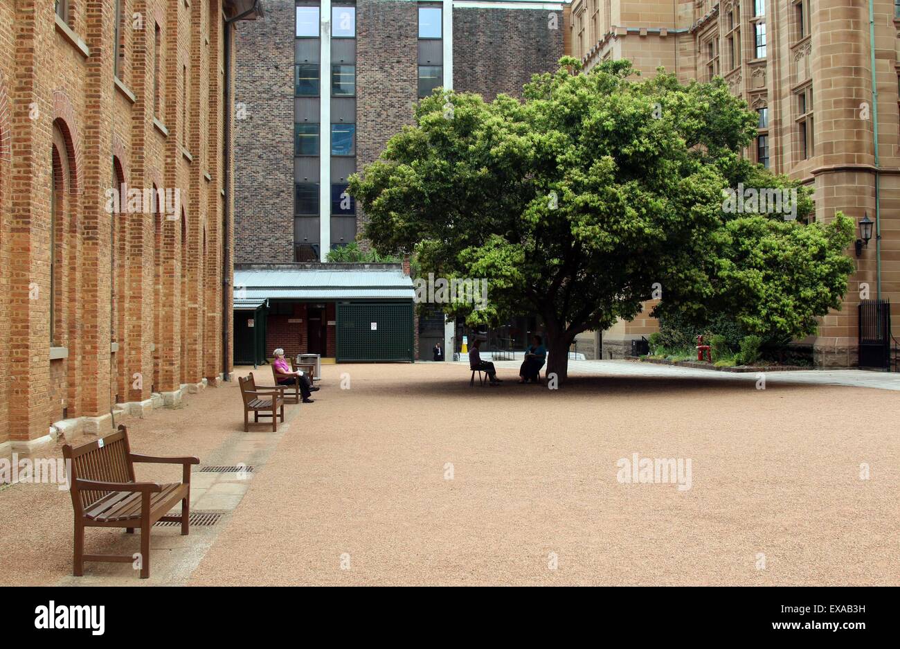 La carestia irlandese Memorial Hyde Park Barracks Sydney Australia Foto Stock