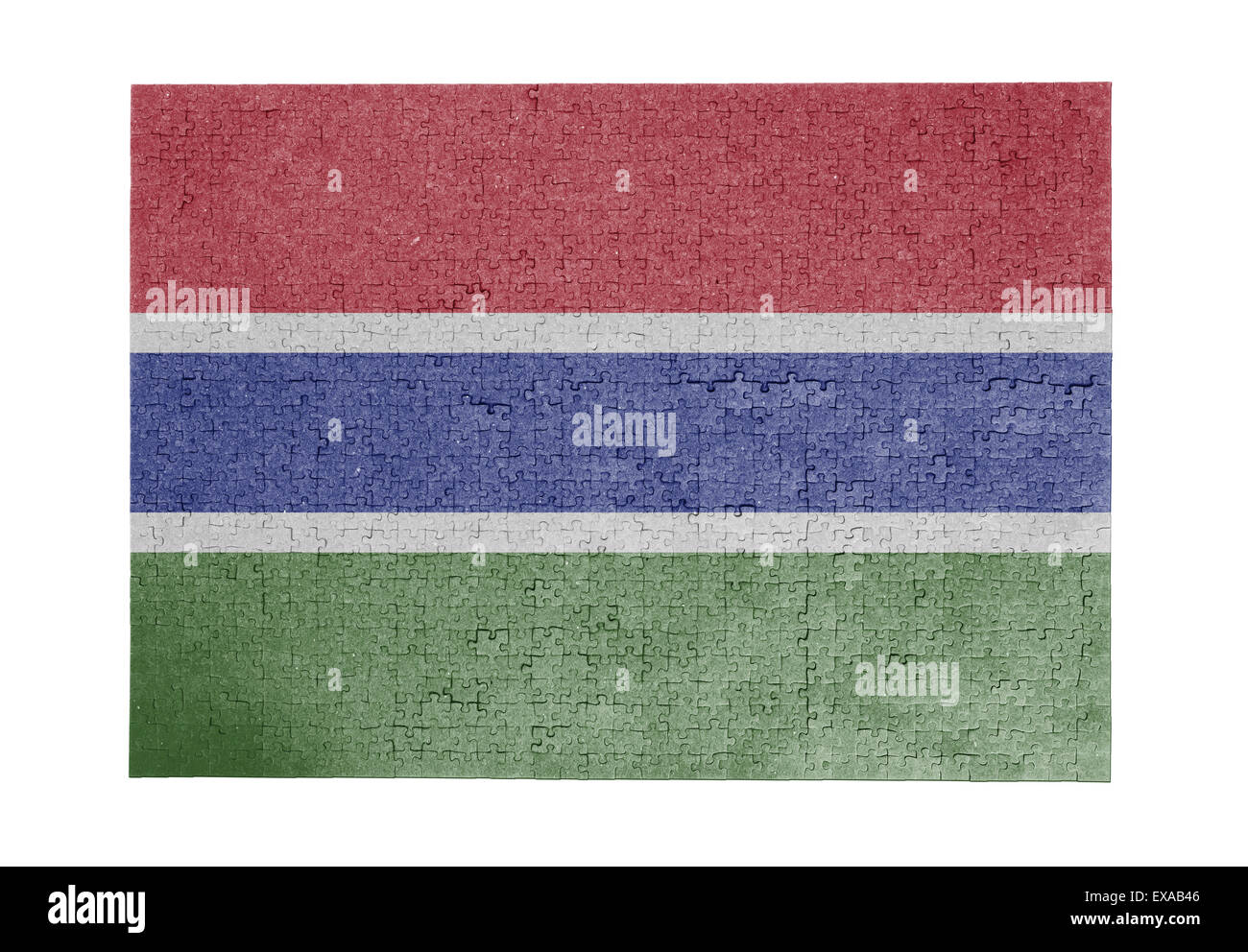 Grande puzzle di 1000 pezzi - bandiera - Gambia Foto Stock