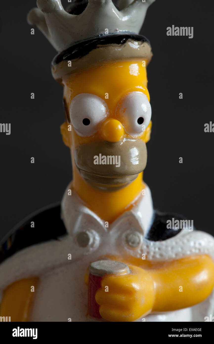 Homer Simpson personaggio dei fumetti figura Foto Stock