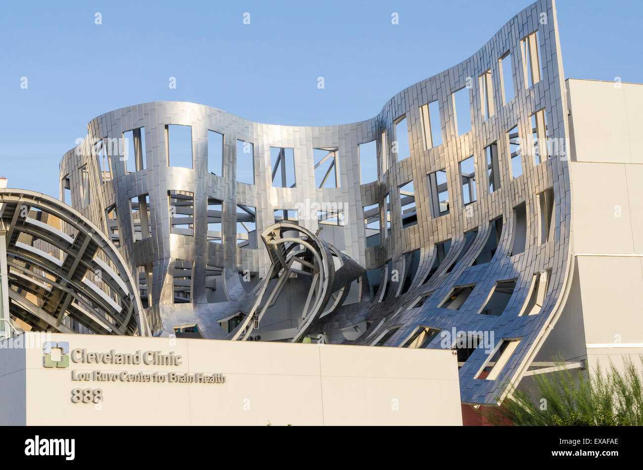 Cleveland Clinic Lou Ruvo Centro per la salute del cervello edificio progettato da Frank Gehry, Las Vegas, Nevada, Stati Uniti d'America Foto Stock