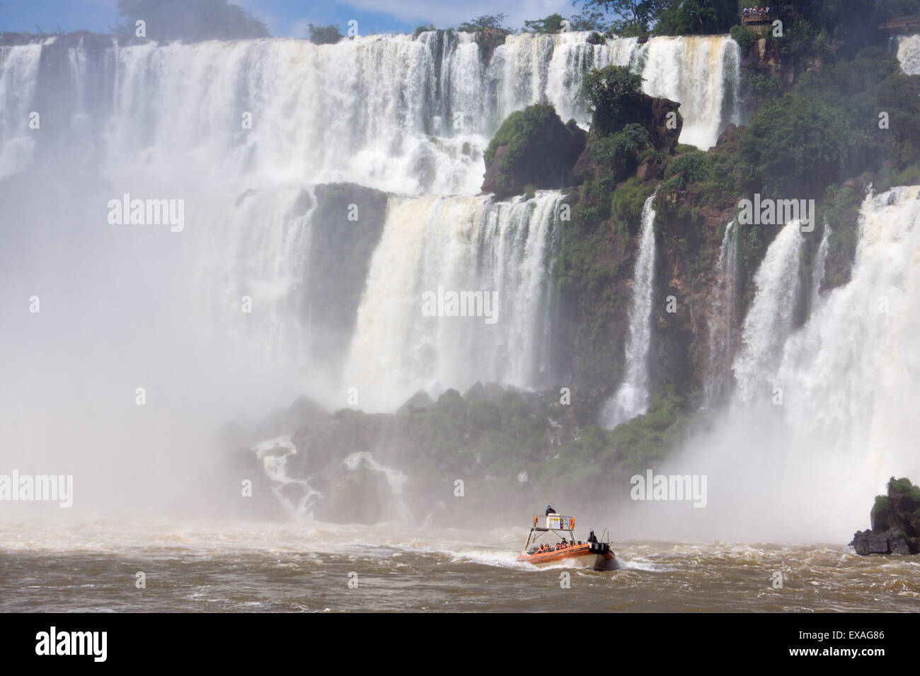 Cascate di Iguazu National Park, sito Patrimonio Mondiale dell'UNESCO, Argentina, Sud America Foto Stock