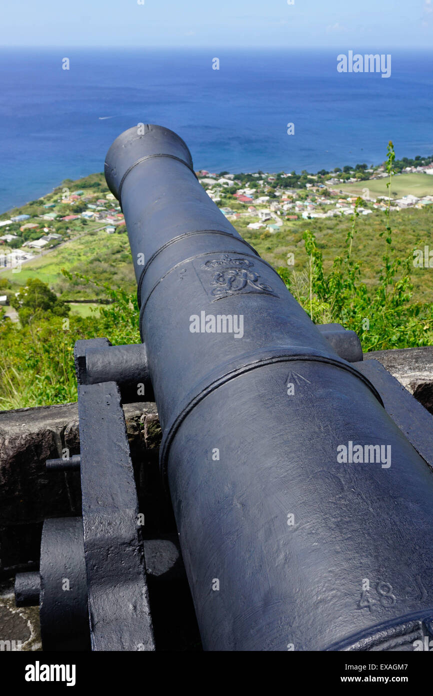 Brimstone Hill Fortress, sito UNESCO, Saint Kitts, Saint Kitts e Nevis, Isole Sottovento, West Indies, dei Caraibi e America centrale Foto Stock