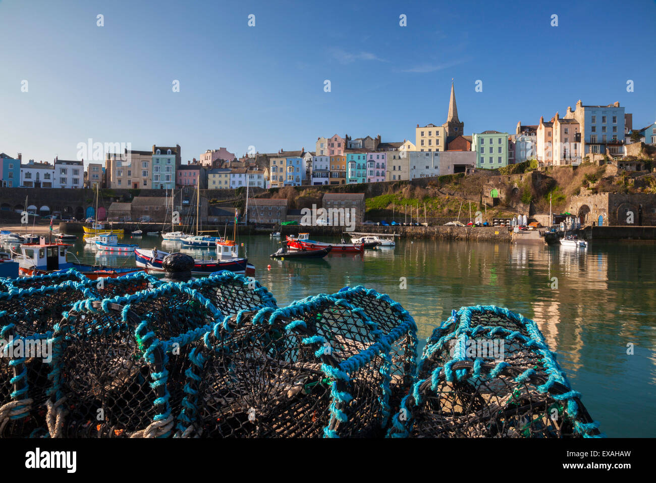 Tenby, West Wales, Pembrokeshire, Wales, Regno Unito, Europa Foto Stock