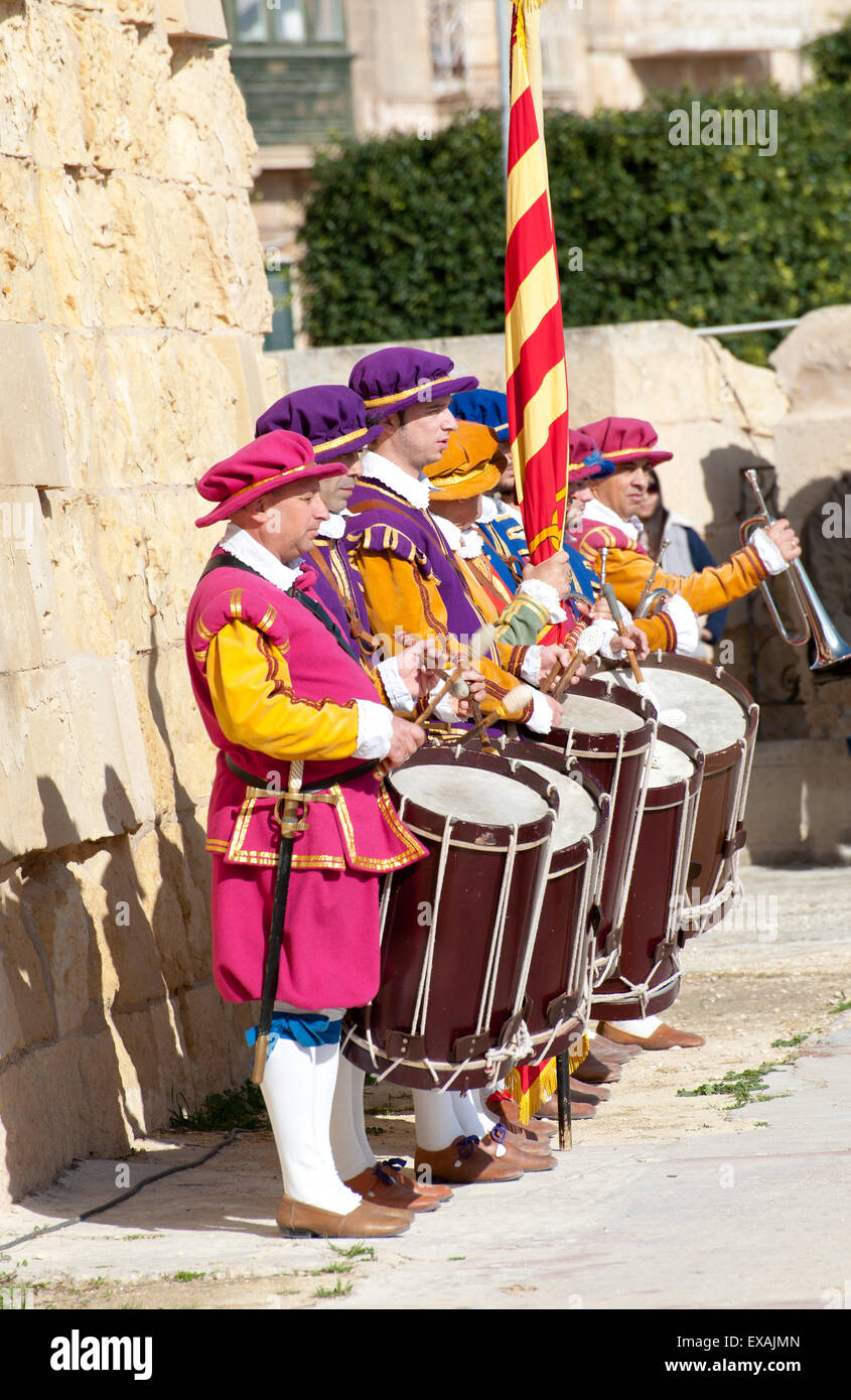 Birgu, Malta - Dicembre 28,2014, a Guarda sfilata in città Birgu (Vittoriosa), Foto Stock