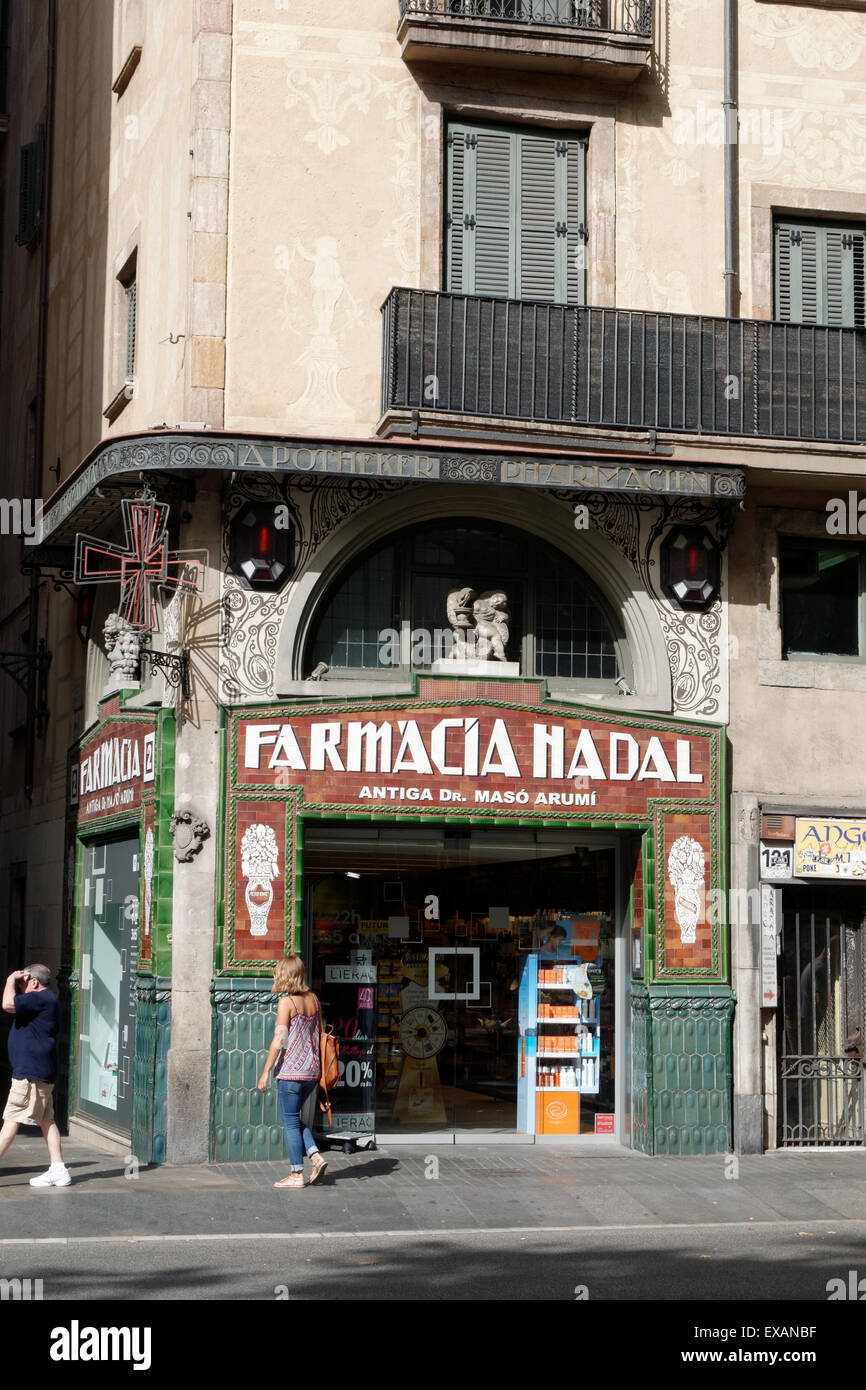 La Rambla Barcelona Foto Stock