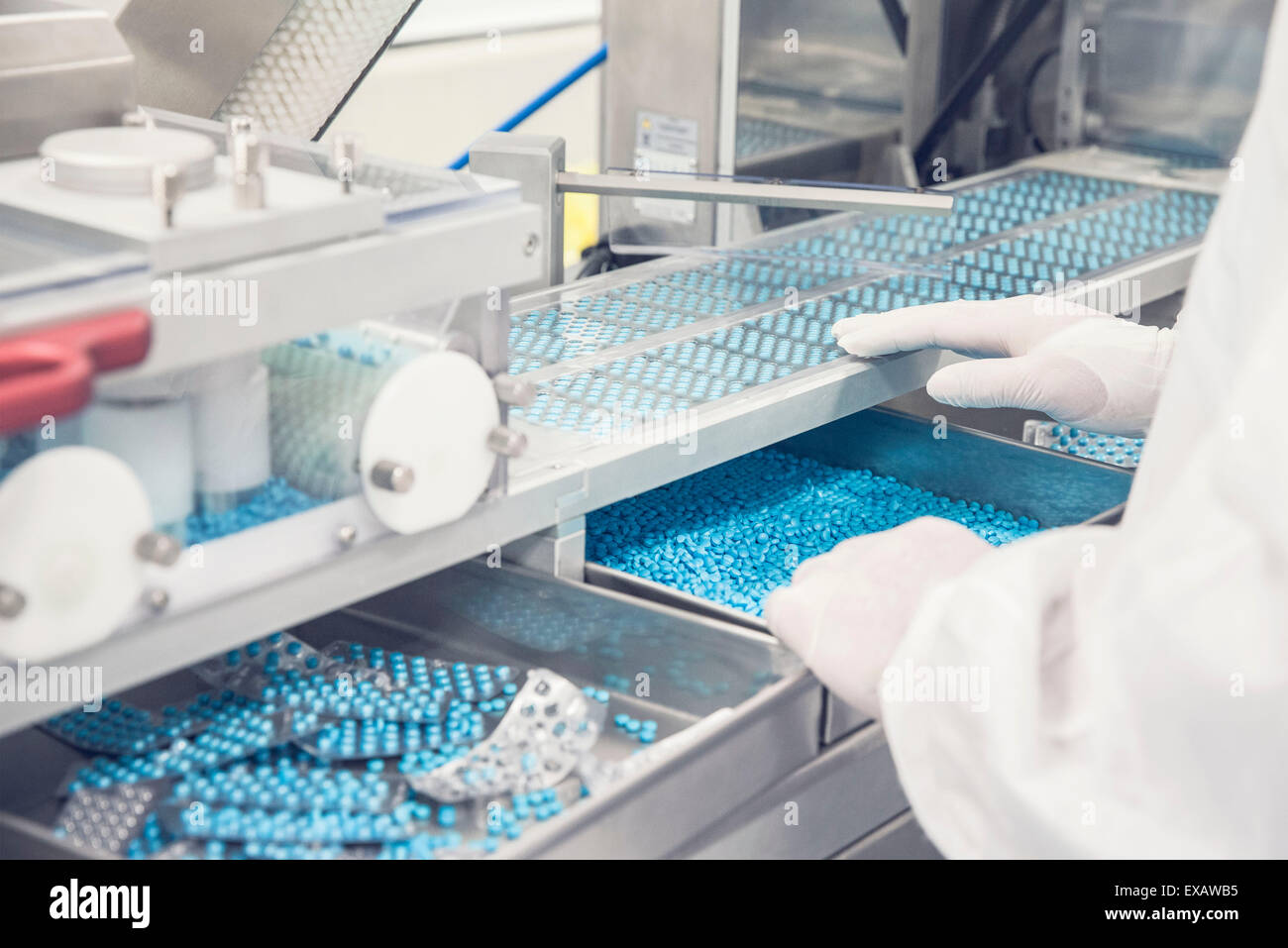 Funzionamento tecnico di prescrizione dei farmaci apparecchiature di confezionamento Foto Stock