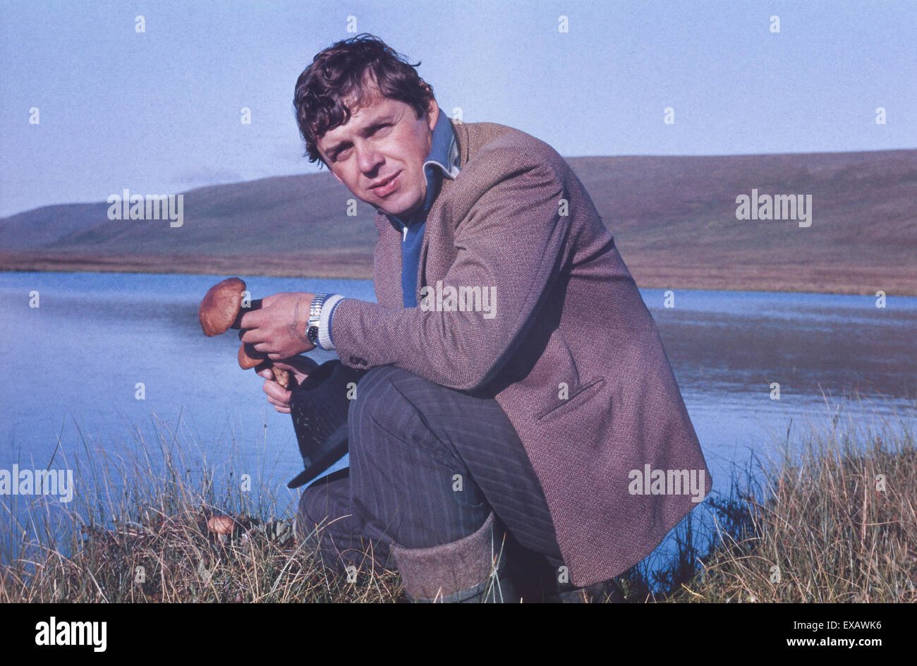 Ritratto di oro sovietico-prospector proliferata in tundra sulla penisola di Chukchi, foto presa nel luglio 1983. Foto Stock