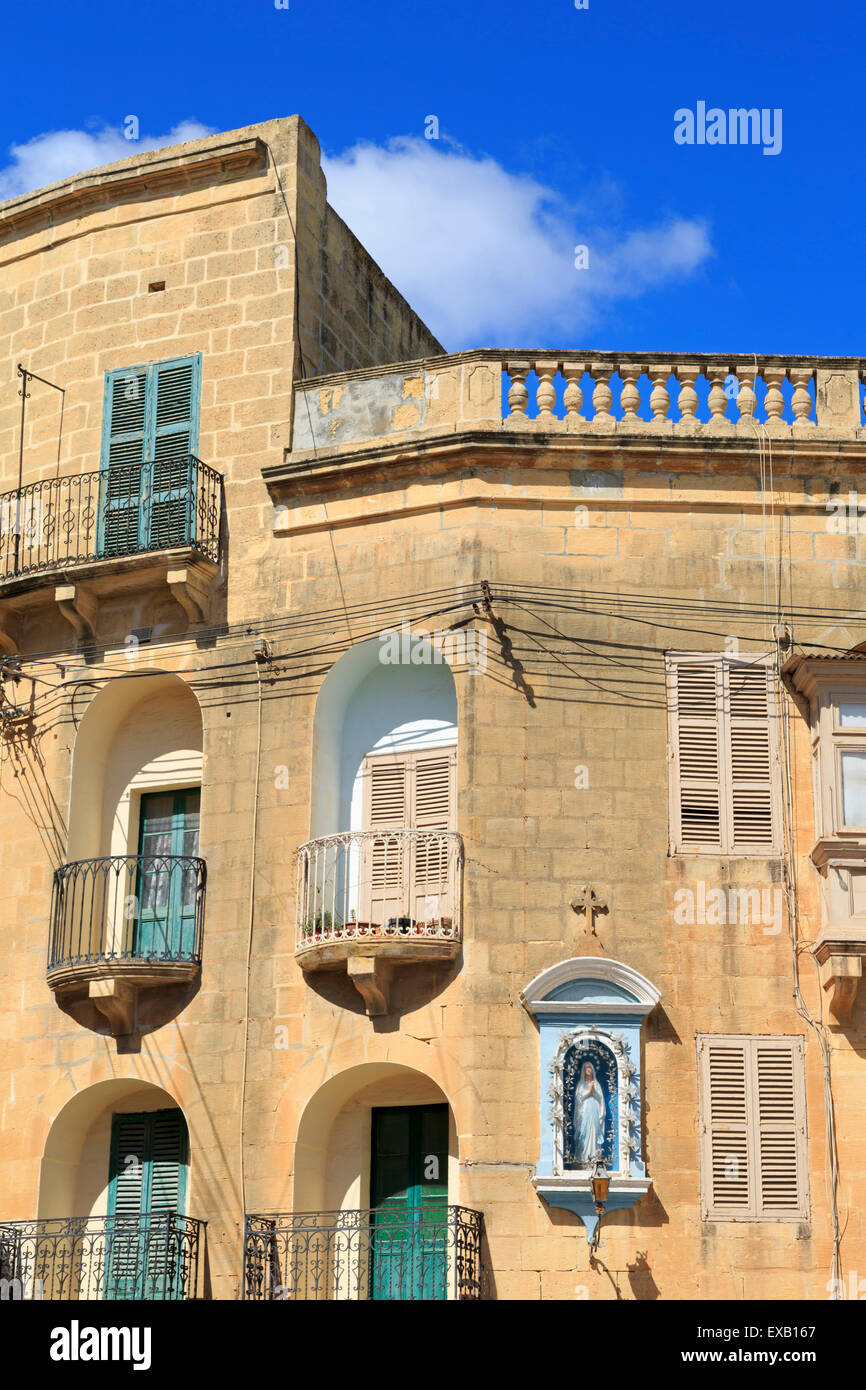 Piazza Indipendenza, Victoria City, isola di Gozo, Malta, Europa Foto Stock