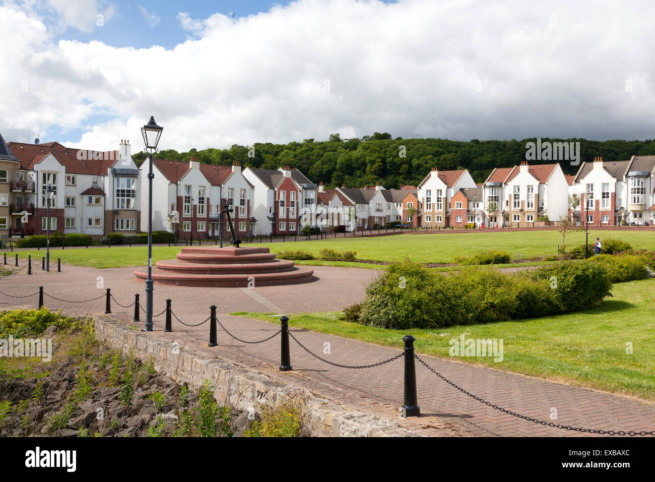 Moderno sviluppo di alloggiamento in corrispondenza di St David's Harbor, Dalgety Bay, Fife Foto Stock