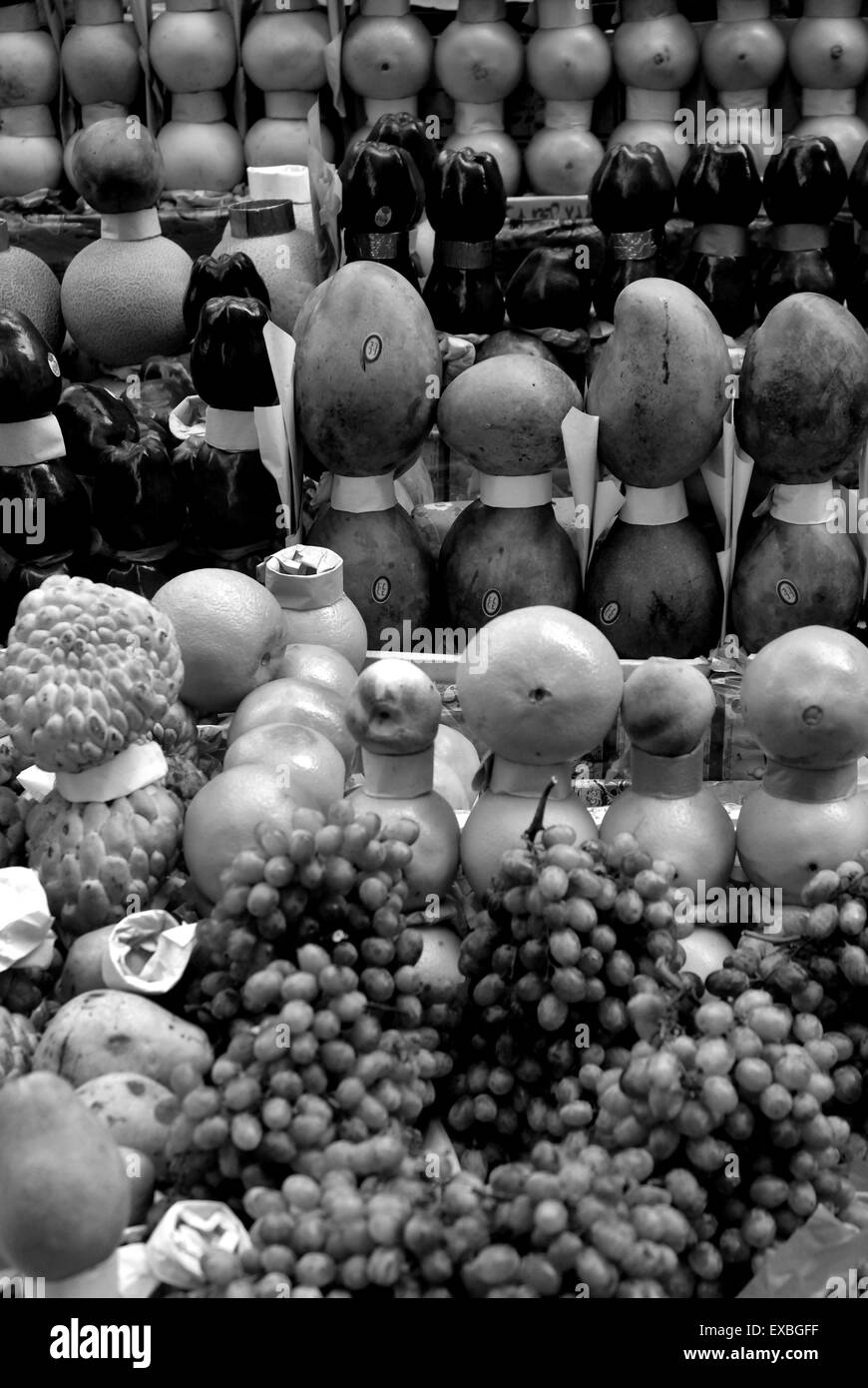La frutta e la verdura in stallo al Cairo, Egitto Foto Stock