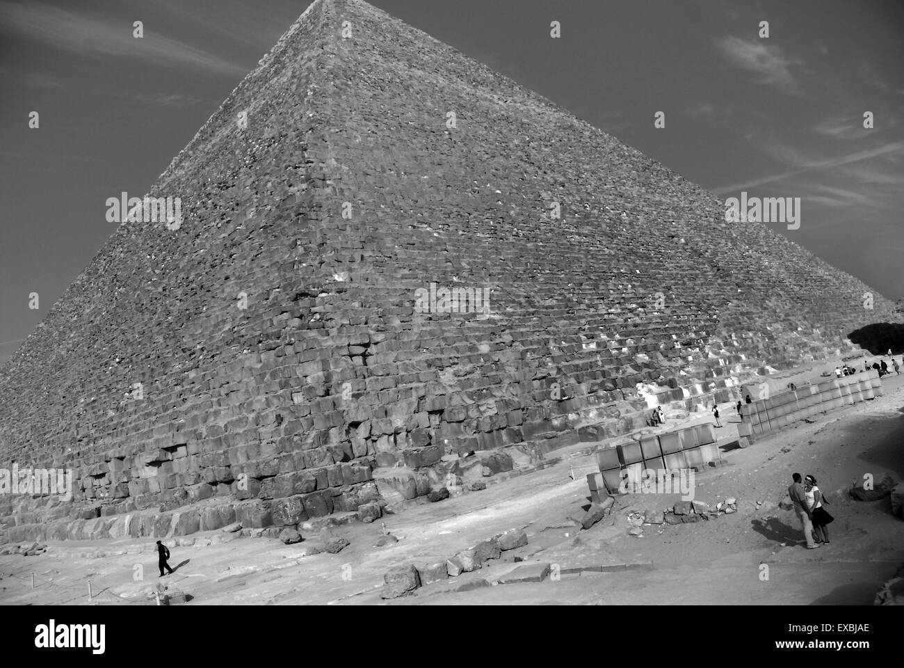 La Grande Piramide di Giza Foto Stock