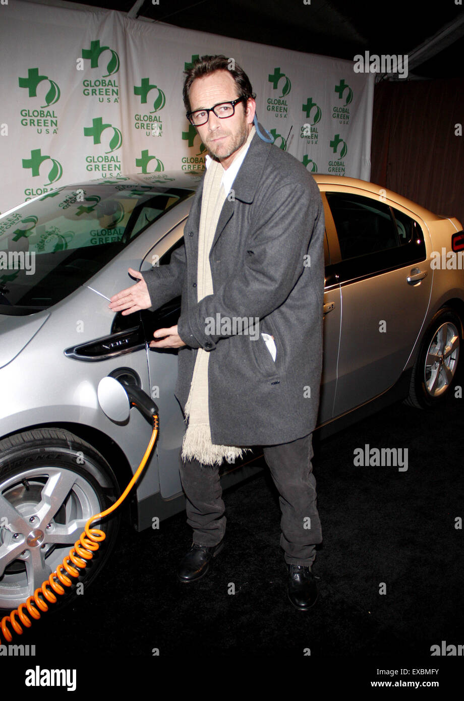 Luke Perry al Global Green USA del decimo Pre-Oscar annuale partito svoltasi presso l'Avalo a Los Angeles, Stati Uniti, 200213. Foto Stock