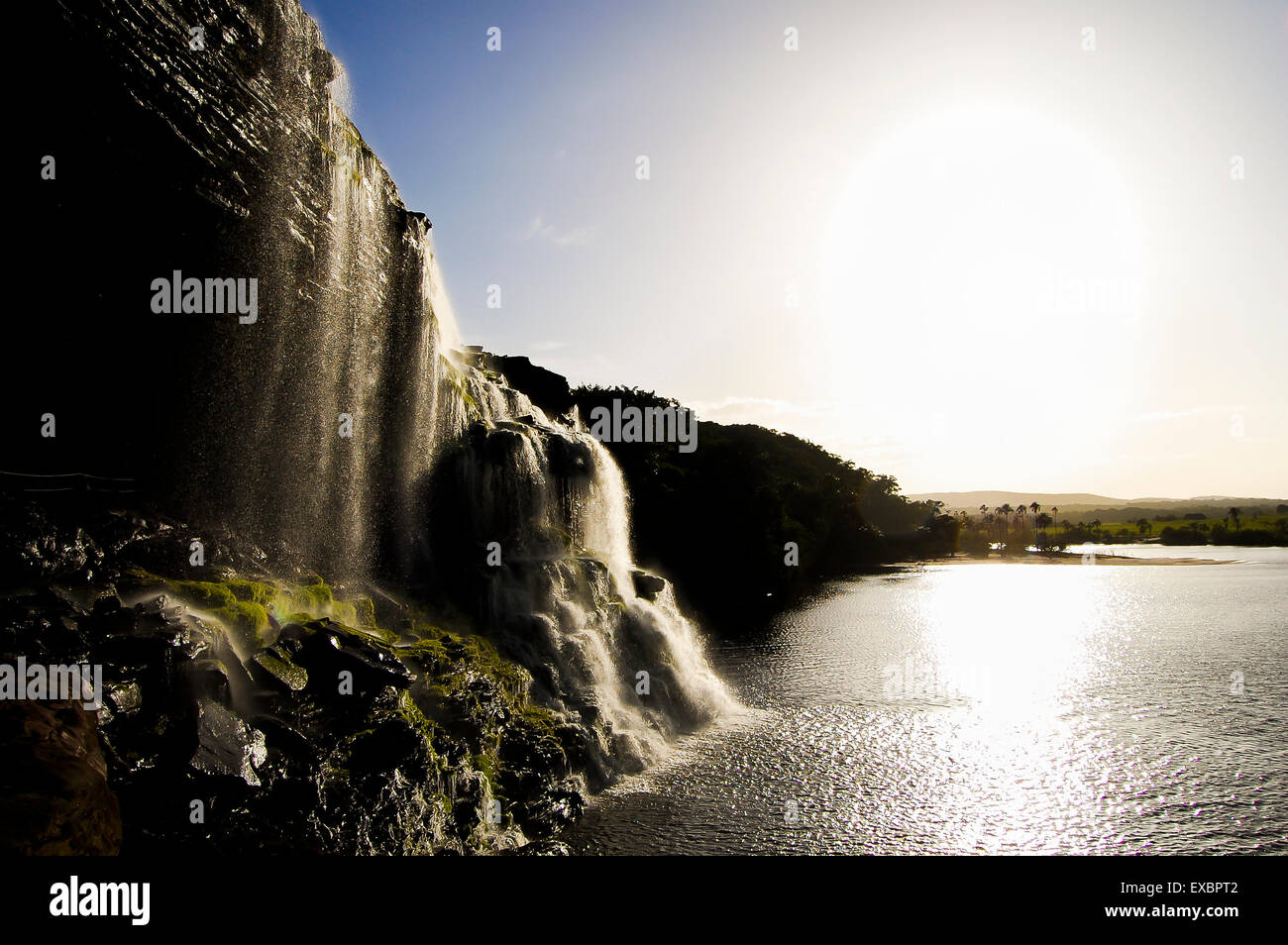 Hacha Waterfall - Venezuela Foto Stock